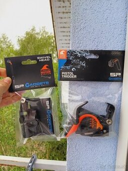 Náhradné diely na pištoľ ku GoPro a hlavice na selfie tyč