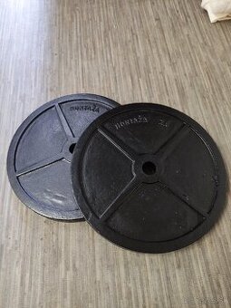 2ks 20kg Závažia, kotúče na činky 32mm
