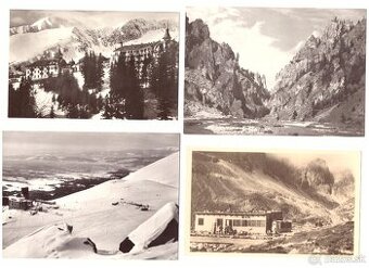 Pohľadnice Vysoké Tatry čienobiele