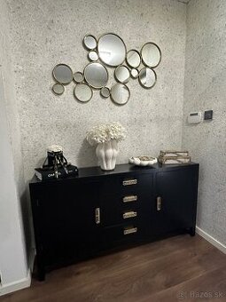 Komoda čierna matná 150x78