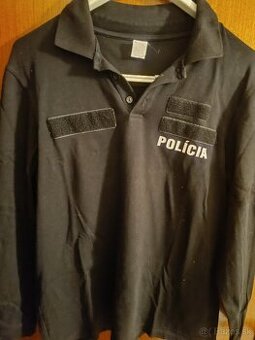 Softshellová policajná bunda, aj dlhá polokošeľa