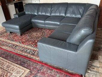 Kožená sedací souprava do U, 5210 - 1