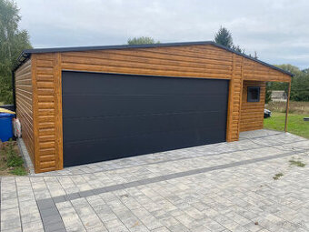 Garáž plechová 9x7 - 1