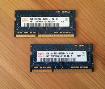 Hynix 2x1GB DDR3 SO-DIMM