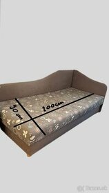 Čalúnená posteľ - jednolôžková