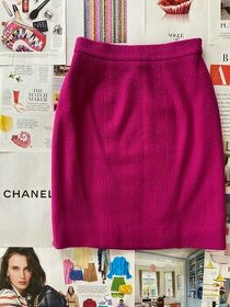 Chanel ORIGINÁL vintage tweed sukňa S