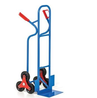 Schodisková rudla, 3-kolesový, nosnosť 250 kg, plné kolesá