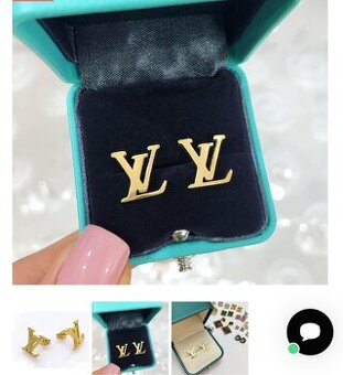 LV náušnice krabička nové Louis Vuitton