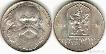 Pamätné mince •Marx•Fučík•Stalin• Ag