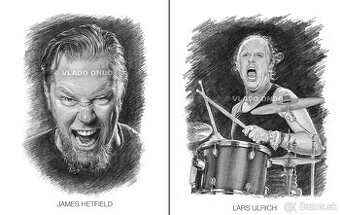 Posterbook - Metallica - unikátne kreslené portréty
