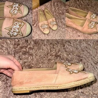 Pink powder star stylove damske baleriny-espadrilky