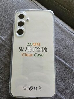 Cover zadný na Samsung A25 5g a A35 priesvitné len osobne Ko