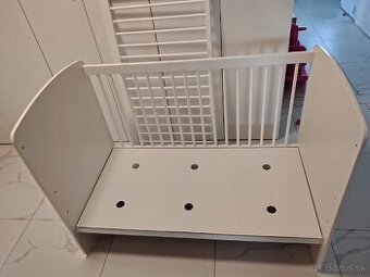 Detská postieľka 120x60 biela