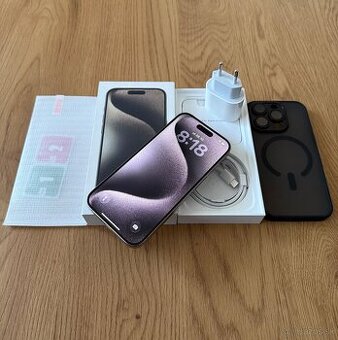 iPhone 15 Pro 256 gb Natural Titanium v záruke - 1