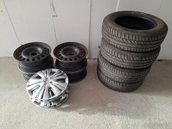 Plechové disky + Letné pneumatiky 175/65 r14