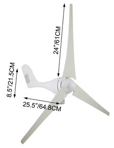Veterná elektráreň, pre rekreačný pozemok. Turbína 500W