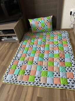 Patchwork set prikrývka s vankúšom