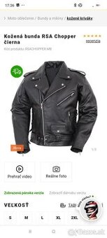 Kožená moto bunda