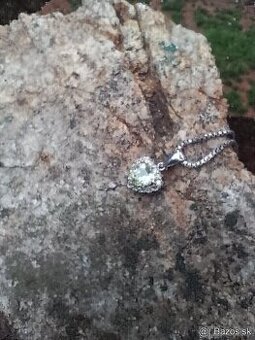 ZLATE SRDIEČKO BRILIANTY ZLATY PRSTEN-14K BIELE ZLATO