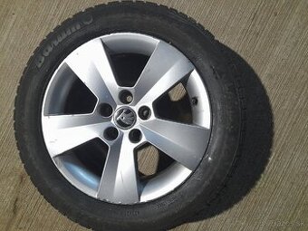 5x100 r15 195/55 r15 zimná pneu.rezerva ALU disk