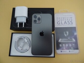 iPhone 12 PRO 256GB GRAPHITE - ZÁRUKA 1 ROK - DOBRÝ STAV