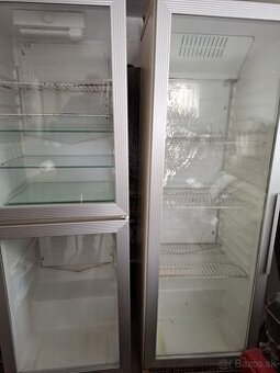 Jedno a dvojdverová presklená chladnička