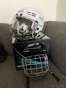 BAUER prilba + plexi + mriežka