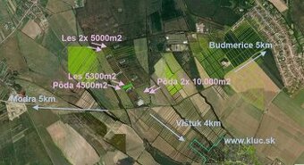 Hľadáte pôdu, les alebo lúku v okrese Pezinok? Budmerice