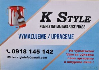 Maliarské práce -upratovacie práce