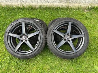 Alu disky 5x108 R18 zimné pneu 235/45 R18