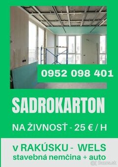 práca pre SADROKARTONISTOV