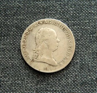 Predám 1/2 toliar 1791 H Leopold II.