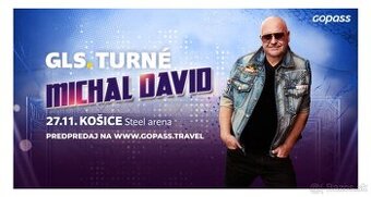 2 lístky na Michala Davida 3.12. Bratislava
