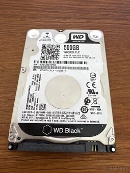 Predám WD Black Performance Mobile 500 GB (model WD5000LPSX)