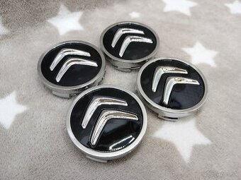 Středové krytky Citroen, 60x56mm černé