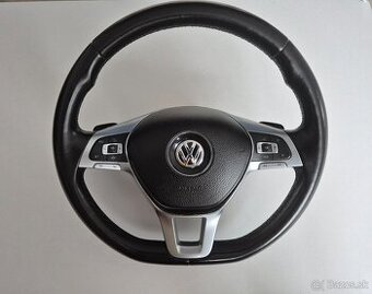 Kožený multifunkčný volant VW Touareg F1 radenie + Airbag