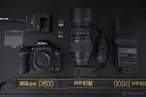 Predám Nikon D600 + Tamron 70-300mm + Príslušenstvo