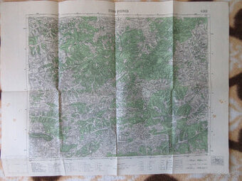 Mapa Stará a Nová Bystrica, Oščadnica, Terchová r. 1957