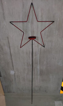 Kovový svietnik hviezda 150 cm