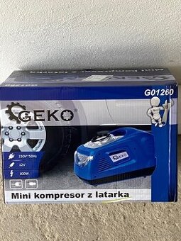 Predám mini kompresor s LED baterkou