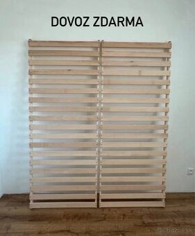 2x nový, nepoužitý masívny rošt 80x200cm + DOVOZ ZDARMA