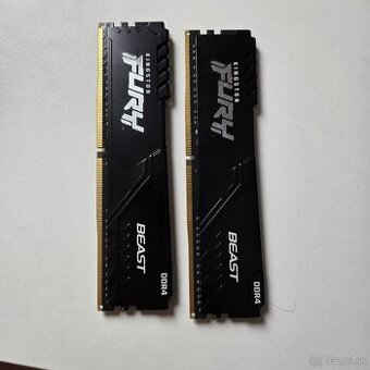 Predám 32GB RAM (2x16GB) DDR4 Kingston FURY 3200MHz CL16