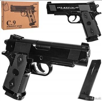 ASG IMITÁCIA REPLIKA KOVOVÁ PIŠTOĽ NA GULIČKY C9 AIRSOFT GUN