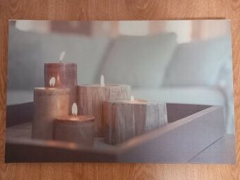 Starší svietiaci led obraz 55x35x2 cm