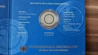 10 Euro Nemecko 2025 "A" - Technická pomoc (PROOF)