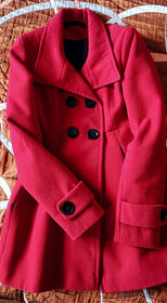 Dámsky červený kabát