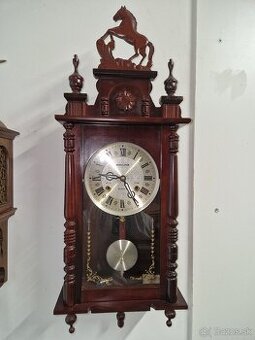 Nástenné drevene hodiny Regulator 31 DAY