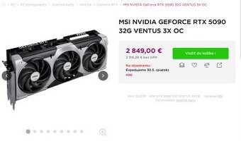 MSI GeForce RTX 5090 32G VENTUS 3X OC