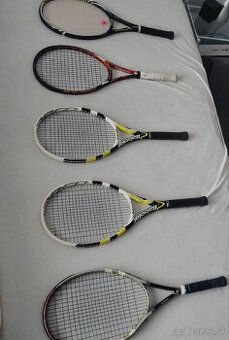 Tenisové rakety Babolat, Wilson, Prince