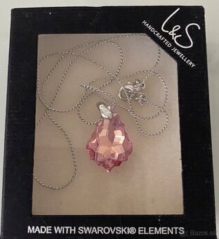 Strieborná retiazka so Swarovski príveskom